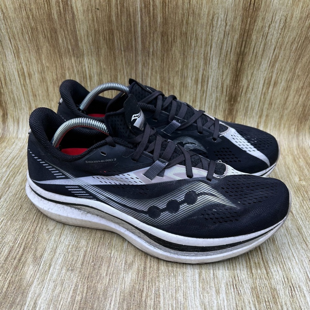 Saucony Endorphin Pro 2 Men's Size 11.5 Black White Running Shoes S20687-10